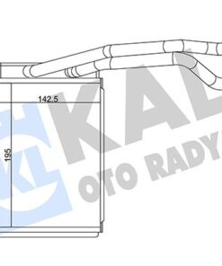 Kalorifer Ford Fıesta 02 14-ecosport 03 12 Brazıng Al-al 195x142.5x52 Kalorifer Radyatörü - 2S6H18B539BB