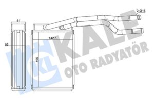 Kalorifer Ford Fıesta 02 14-ecosport 03 12 Brazıng Al-al 195x142.5x52 Kalorifer Radyatörü - 2S6H18B539BB