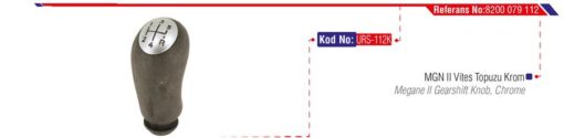 Vites Topuzu Renault Megane Iı 02 Clıo Iıı 04 Dacıa Logan 04 5 İleri-krom Kapak - 8200079112-8200379945