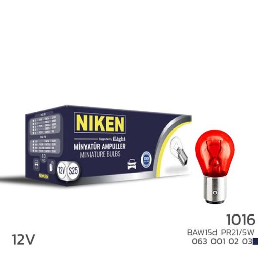 Nıken 1016 Ampul Şaşı Ters Yk Tır.baw15 Kırmızı 10lu