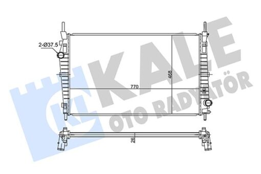 Motor Su Radyatoru Ford Transıt 3.2 Tdcı 200ps 06 Klımalı Klımasız - 8C168005AC-4944631-8C168005AB