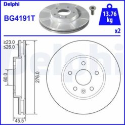 Ön Fren Aynası Astra J 10 Cruze 09 Aveo 11 276x26x5dl 15 İnç Havalı 95526655 - 13502044-13502045-569069-569073