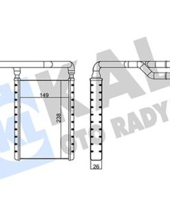 Kalorifer Radyatoru Brazıng Ford Tourneo Custom V362 12 Transıt V362 14 - 1768439-2008790-BK2118B539AA