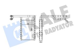 Kalorifer Radyatoru Brazıng Ford Tourneo Custom V362 12 Transıt V362 14 - 1768439-2008790-BK2118B539AA