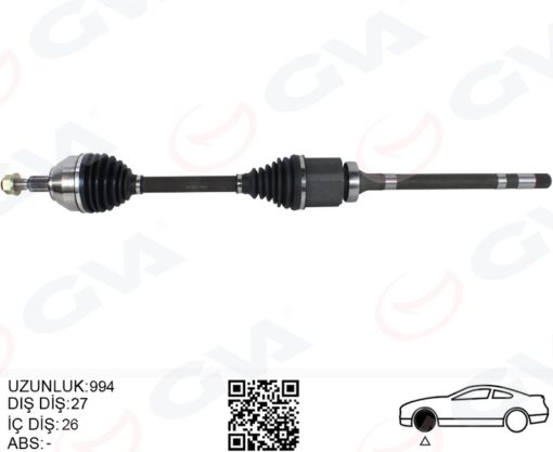 On Aks Komple Sag Kuga I 08 13 2.0 Tdcı - 8V413B436AC-8V413B436AD-1683584