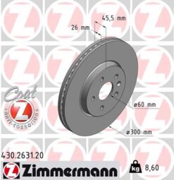 Ön Fren Aynası Mokka 12 Chevrolet Trax 12 300x26x5dl Havalı - 13502059-569091