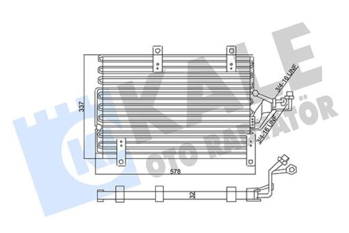 Kondenser Alfa Romeo 145-146-155-fıat Barchetta-coupe-tempra-tıpo-lancıa Dedra-delta 2 Al/mknk - 46531411-46735394-60810250-60811595