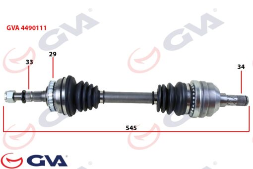 Komple Aks Sol Vectra B 1.6i-1.8i-2.0i 95-03 Abs Li 29 Diş 595mm - 374261-374282-90511447