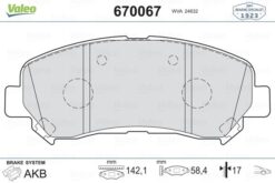 Ön Balata Qashqaı 1.5 Dci-1.6-2.0-2.0 Dci 07 Xtraıl 2.0-2.0 Dci-2.5 07 Koleos 2.0 Dcı 08 - 410600023R-D1060JD00A-WVA24632