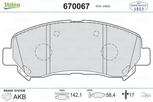 Ön Balata Qashqaı 1.5 Dci-1.6-2.0-2.0 Dci 07 Xtraıl 2.0-2.0 Dci-2.5 07 Koleos 2.0 Dcı 08 - 410600023R-D1060JD00A-WVA24632