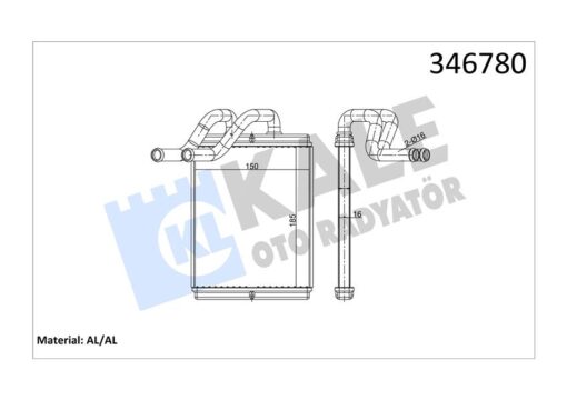 Kalorifer Radyatörü Kıa Sorento 2.4l G4cs G4js Benzinli 02- 2.5l Crdı D4cb 140hp 03- - Aleminyu M - 972273E000