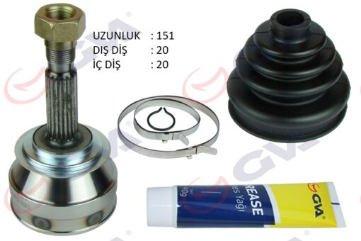 Aks Kafası Dış Ön Fıat Uno 70 1.4i 94-00 20x20x43.1 151mm - 5998706-5959385-5944689