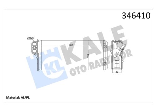 Kalorifer Radyatörü Master Iı 2.5d-2.8dtı 98-01 Opel Movano 1.9dtı-2.2dtı 00 - 7701205584-4501165-9161465
