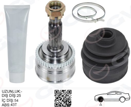 Ön Aks Kafası Dış Sağ-sol Volvo S40 -v40 1.8 99 04 - 8601767-8601994-8602170-8251754