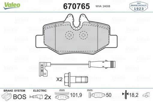 Fren Balatası Arka Mercedes Vıto W639 03 - A0064204420