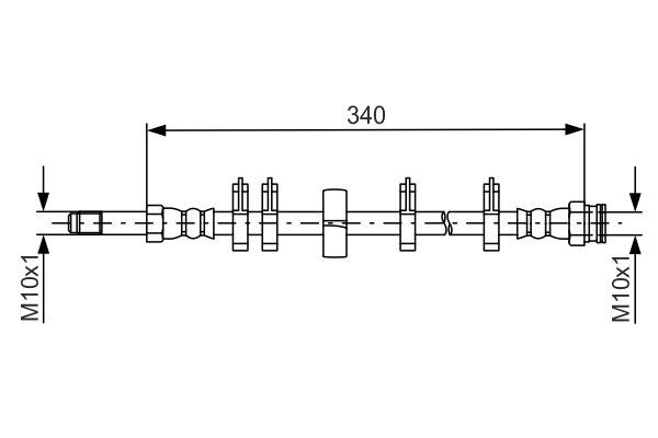 Fren Hortumu Iveco Daıly Iv-v-vı 06 340mm - 504175595-504175594