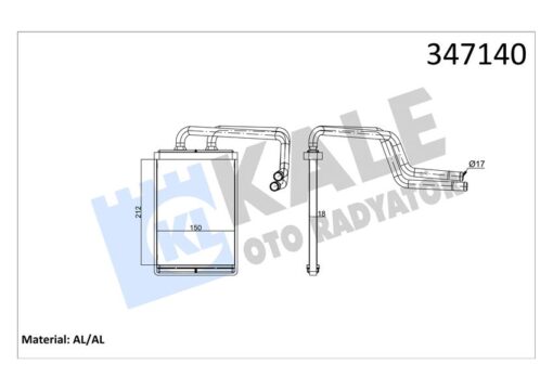 Kalorifer Radyatörü Hyundaı Elantra 1.6l G4ed Benzinli 16v 01-06 2.0l D4ea Crdi Dizel 16v 00-06 - A Leminyum - 971382D000