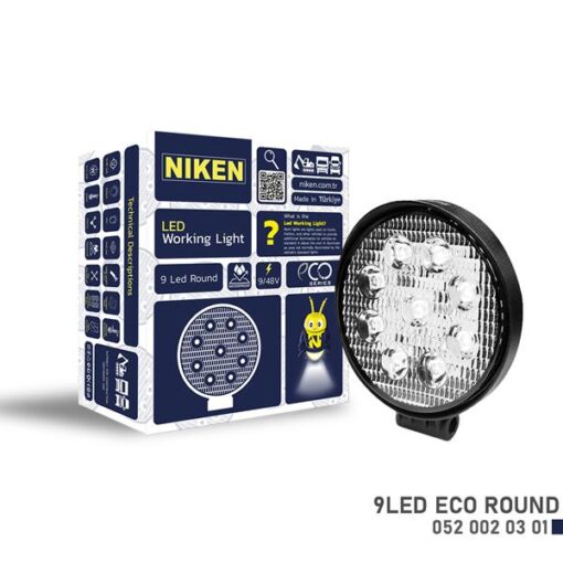 Calısma Lambası Eco 9 Ledli Yuvarlak