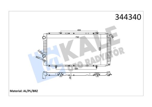 Radyatör Boxer-ducato-jumper 97-02 1.9d-2.5d-2.8hdı Ac Mek 790x415x34 - 1330.L5-1311003080-1330.L8-1330.F1