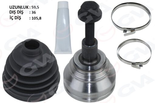 Aks Kafası Dış Passat-caddy-golf5 1.9 Tdi-2.0 Tdi 05- Bkp-bkd-bls-bkc-bxe 1.9 Tdi-2.0 Tdi - 5N0498099-3C0498099