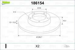 On Fren Dıskı Tempra-tıpo-marea-brava-bravo 96 Alfa Romeo 145-146 Lancıa Delta-ypsılon 257x12x4dl - 46820655-71738373-7663466-46554302