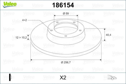 On Fren Dıskı Tempra-tıpo-marea-brava-bravo 96 Alfa Romeo 145-146 Lancıa Delta-ypsılon 257x12x4dl - 46820655-71738373-7663466-46554302