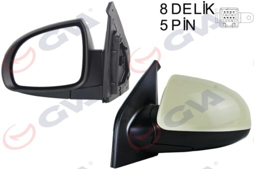 Dış Dikiz Aynası Sol Pıcanto 06 Elektrikli Isıtmalı Astarlı Konveks Vm-753ehpl - 8761007158