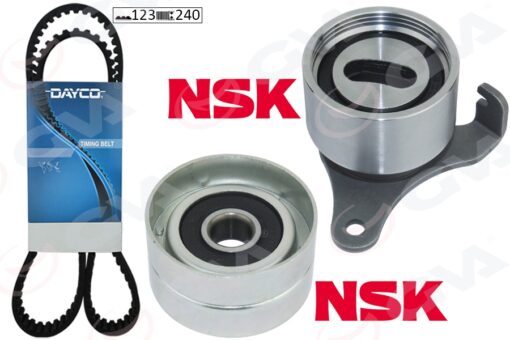 Triger Kayış Seti Eksantrik Seti Toyota Corolla 1.3l 2e Karbüratörlü Ee90. Ee100 88-98 1 Kayış 2 Rulman 123x240 - 1356819025-1350310021-1350511021