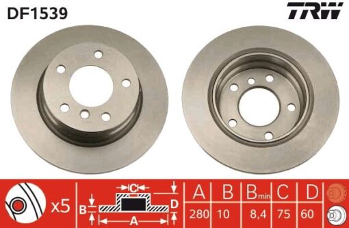 Fren Dıskı Arka Bmw E36 91 98 E46 97 05 - 34216864051