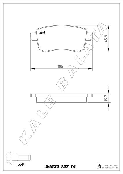Arka Fren Balatası Fluence 09 Megane Iıı 09 Megane Iv 15 Scenıc Iıı 09 Clıo V 19 Captur Iı 20 1.0 Tce 1.2 Tce 1.3 Tce 1.5 Dcı 1.6 Sce 440603734r - 440603558R-440604694R-440601416R