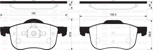 On Fren Balatası Volvo S60 00 S70 97 00 S80 98 V70 97 07 V70 01 07 Xc70 00 Xc90 02 12 16 Jant - 8634921-8623861-31262503-WVA23072