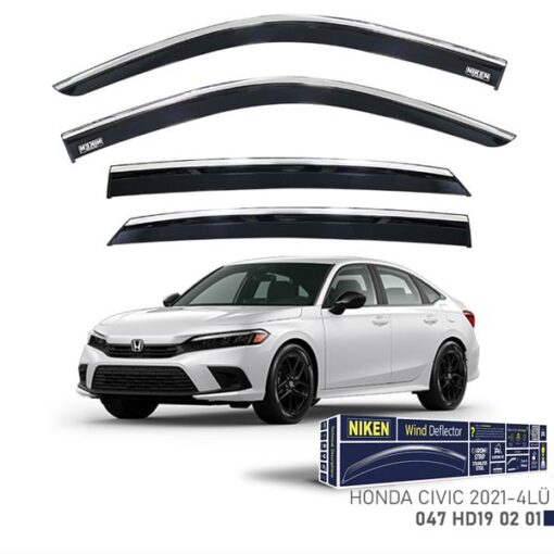 Kromlu Cam Rüzgarlığı Honda Cıvıc 2021- Sedan 4lü