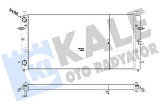Su Radyatörü Vw Transporter Iv 1.8 1.9d-td 2.4 2.5tdı 92-03 Mt Ac Nac Mekanik 722x378x32 701121253k-701121253m - 701121253D-701121253E-701121253F