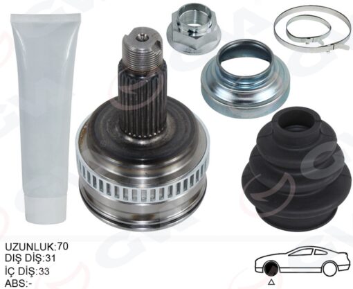 Aks Kafası Dış Sağ/sol Bmw E81 E87 E90 E92 E93 119mm - 33217547069-33217547070