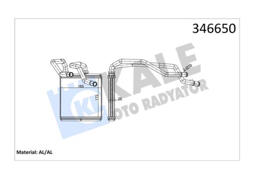 Kalorifer Radyatörü Nıssan Qashqaı 1.6l Hr16de J10 06-13/ 2.0l Mr20de J10 Jj10 07-12/ 1.5l Dci K9k D İzel J10de 06-13 / X-traıl 2.0l M9r T31 Dizel 07- / 2.0l Mr20de T31 07- - Aleminyum - 27140BR22A-27140BR20C-27140BR22C
