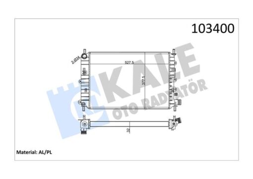 Motor Su Radyatoru Escort Clx 1.6 Zetec 95 01 2 Sıra Al Pl - 94AT8005BA