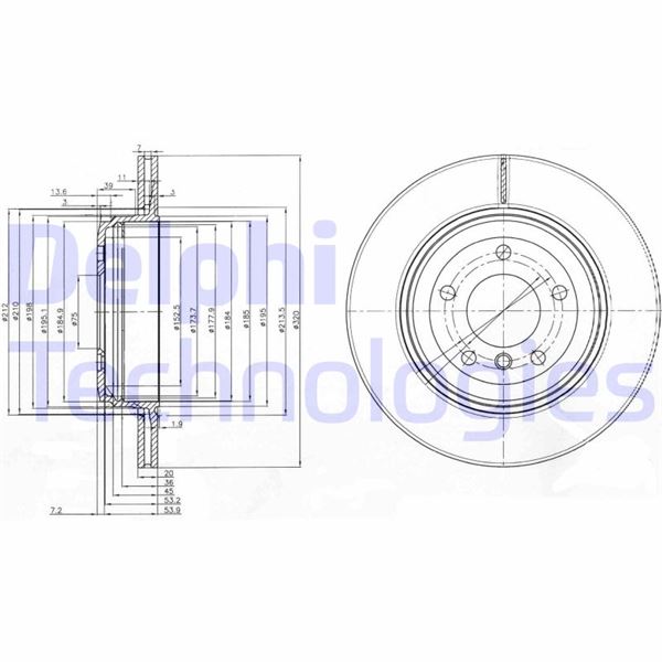 Fren Dıskı Arka Bmw E60 E61 E63 E64 - 34216772085-34216753215-34216864061