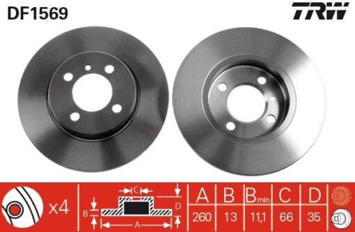 Fren Dıskı On Bmw E30 83 93 Abs Sız - 34116752434