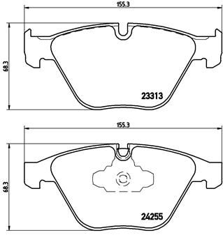 Fren Balatası On Bmw E90 E91 E92 E93 E84 - 34116780711
