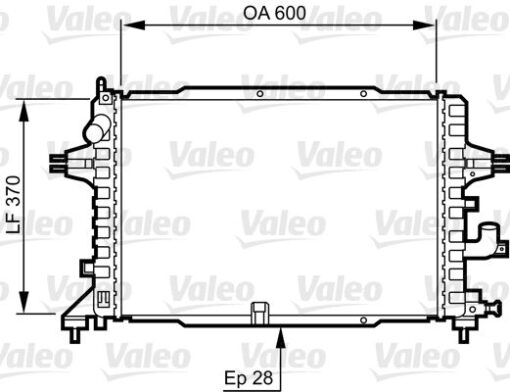 Radyatör Astra H 1.3-1.7-1.9 Cdti 04 Zafıra 1.7-1.9 Cdtı 05 Ac Klimasız-klimalı Mek 599x368x26 - 13143570-1300269-13128925-1300271
