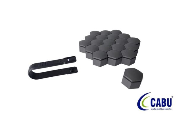 Bijon Kapağı Kömür Metalik 22x21mm Insıgnıa- A 20 Adet 220644 - 13283158-6008962