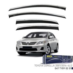 Kromlu Cam Rüzgarlığı Toyota Corolla 2007-2014 4lü