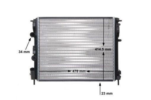 Radyatör Clıo Iı-kng -logan-solenza-1.5dci-1.4-1.6 16v-1.9dtı Ac Mek 480x415x34 - 8200343476-6001545765-8200033831
