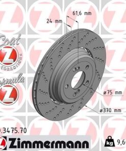 Fren Dıskı Arka Sol Bmw M5 E60 M6 E64 - 34112282807