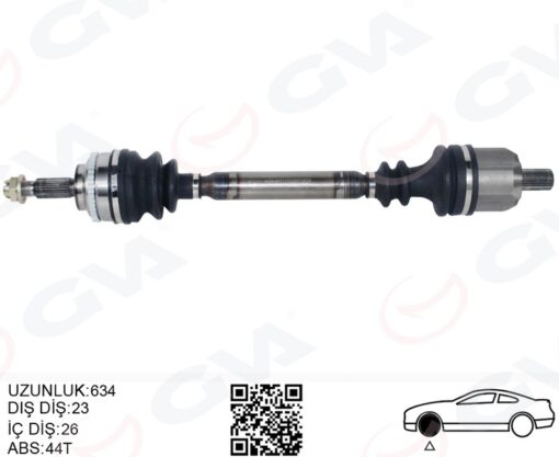 Komple Aks Sol On Renault Megane I Ba0/1 1.6i 16v A-t Abslı 96-03 - 8200531861-8200283723-7700115818