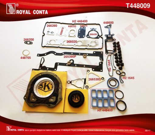 Motor Takım Conta Skt Keçelib Reınz S.lastikli Skcsız Transıt V184 2.4 Tdı 01 06 - XS4Q6008AAT-T120718