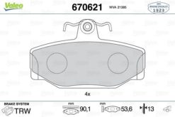 Arka Balata Volvo V70 2.0t 2.3 2.5 97-3.00 Xc70 2.4t 97-9.02 S70 98-99 740 760 780 940 S90 V90 - 271829-272291-271573-270923