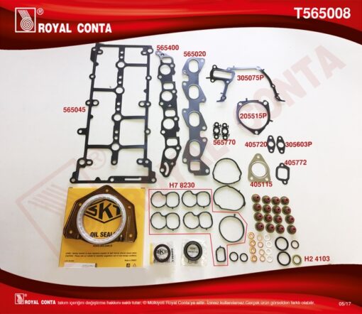 Motor Takım Contası Keçeli Subap Lastik Skc Siz Doblo-lınea-bravo Iı 1.6 Dmtj