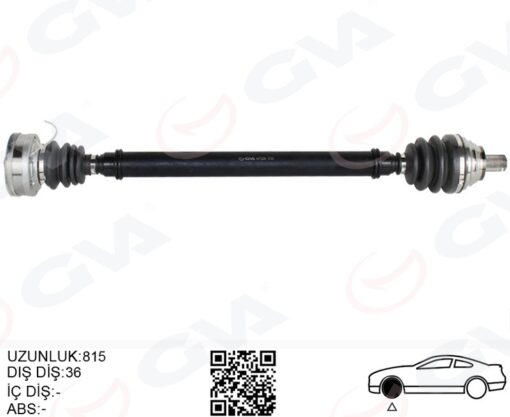 Komple Aks Ön Sağ Golf-leon-jetta-passat Cayb-cayc 1.6 Tdi Uzun 04-13 Cayb-cayc 1.6 Tdi - 1K0407272GM-2K0407272F-1K0407272DN