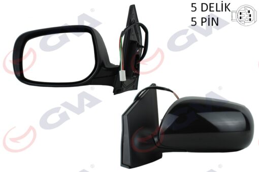 Dış Dikiz Aynası Sol Corolla 08 Elektrikli Isıtmalı Astarlı Konveks 5 Fiş Vm-6263nehpl - 8790902B81